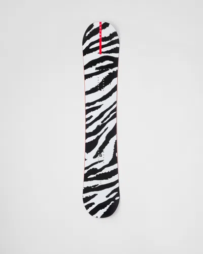 Prada Linea Rossa Snowboard In White/black