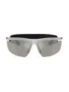 Prada Eyewear Rectangular Frame Sunglasses In White