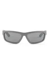 Prada Linea Rossa Ps 05zs 16x7w1 Grigio Metallizzato Sunglasses In Gray