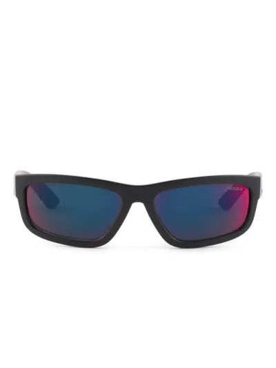 Prada Linea Rossa Sunglasses In Red Lenses