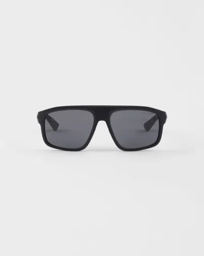Prada Linea Rossa Sunglasses In Black