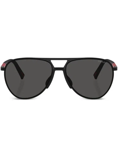 Prada Linea Rossa Sunglasses In Black