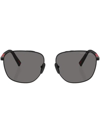 Prada Linea Rossa Sunglasses In Black