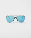Prada Linea Rossa Sunglasses In Blue