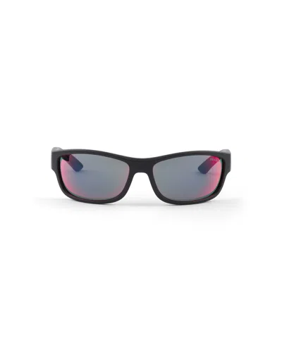 Prada Linea Rossa Sunglasses In Black
