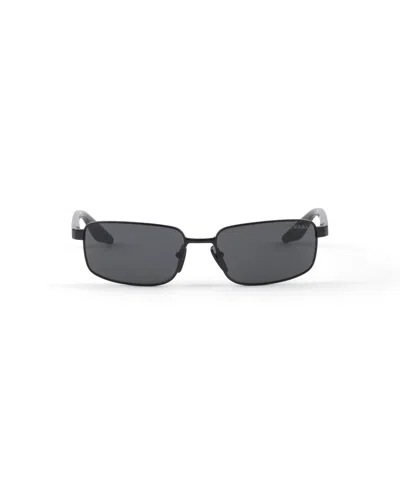 Prada Linea Rossa Sunglasses In Black