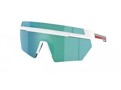 Pre-owned Prada Linea Rossa Sunglasses Ps 01ys Aai08r Matt White Green Man