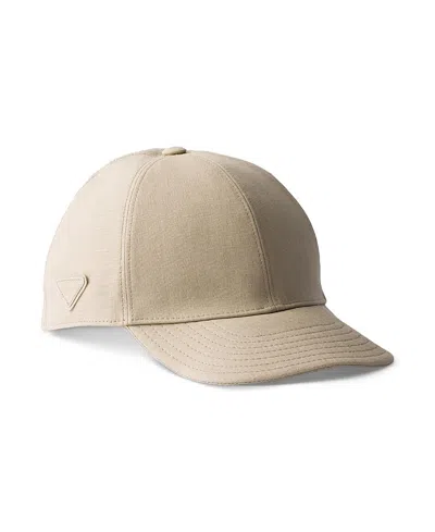 PRADA LINEN BASEBALL CAP