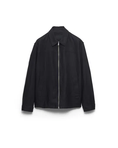 Prada Linen Jacket In Black