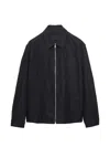 Prada Linen Jacket In Black