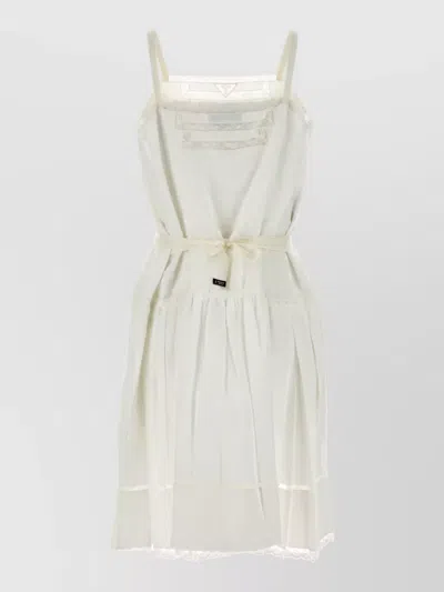 Prada Linen Nightdress In White
