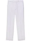 Prada Linen Pants In White