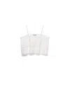Prada Cold-shoulders Flared Top In White
