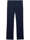 Prada Hose Aus Leinen In Blau
