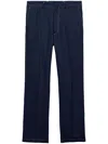 Prada Hose Aus Leinen In Blue