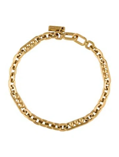 Pre-owned Prada Link & Sphere Chain Necklace, 19.75" In Multi