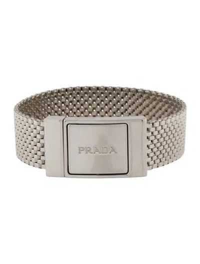 Pre-owned Prada Link Bracelet, 6.25" In Multicolor