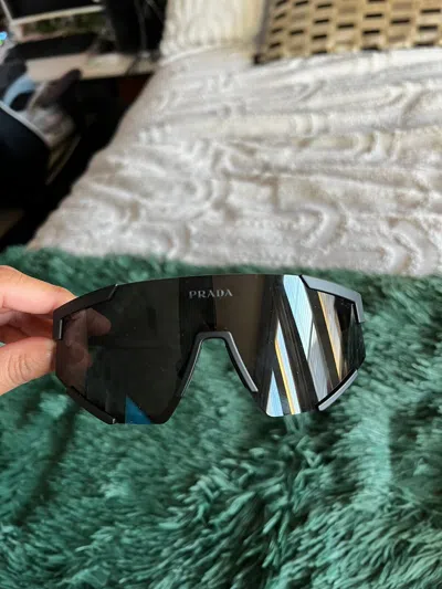 Pre-owned Prada Linnea Rosa Sport Sunglasses In Black