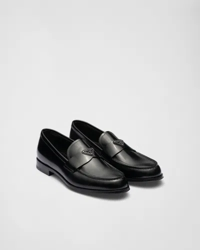 PRADA LOAFER AUS GEBÜRSTETEM LEDER