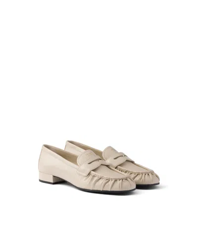 Prada Loafer Aus Leder In Brown