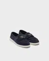 Prada Loafer Aus Wildleder In Blue