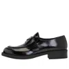 Prada Triangle-logo Slip-on Loafers In Black