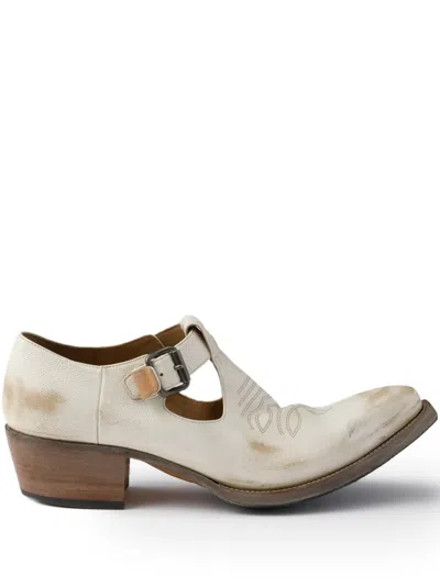 Prada Loafer Mit Schnallendetail In Brown