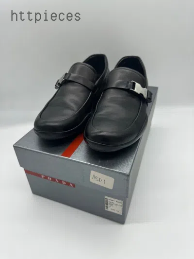 Pre-owned Prada Loafers In Black