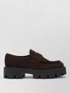 Prada Durable Cushioned Loafers In Brown