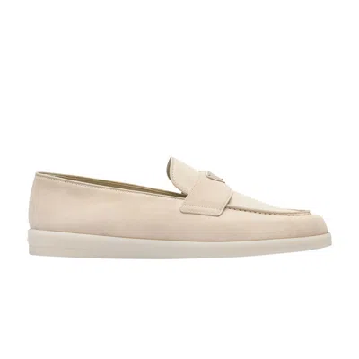 Pre-owned Prada Loafers 'desert Beige' In Cream