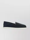 Prada Loafers In Leather Bleu In Blue