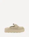 Prada Beige Rubber Platform Loafers In Neutral