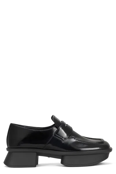 Prada Loafers Re-edition 1999 In Leather In Black