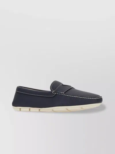 Prada Loafers Stitched Rubber Sole