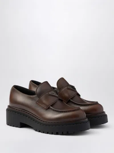 Prada Loafers Woman Burnt
