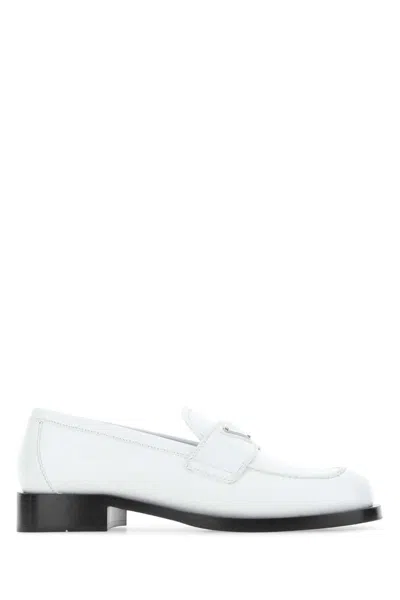 Prada Loavers In White