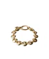 Prada Cut-out Chain Bracelet In Golden