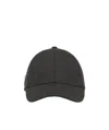Prada Re-nylon Triangle Logo Cap In Black