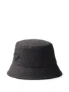 Prada Loden Bucket Hat In Black