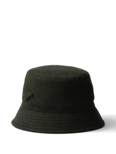 Prada Loden Bucket Hat In Green