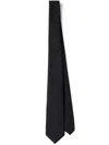 Prada Men's Solid Satin Tie In 黑色