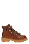 Prada Logo Plaque Lace-up Boots