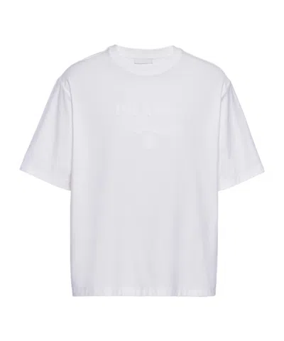 Prada Technical Cotton T-shirt In White