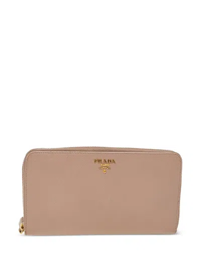 Pre-owned Prada Logo-appliqué Wallet