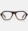 Prada Round-frame Tortoiseshell Glasses In Multi