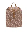 Prada Geometric-pattern Backpack In Brown
