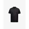 Prada Logoed Polo Shirt In Black