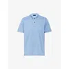 Prada Logoed Polo Shirt In Blue