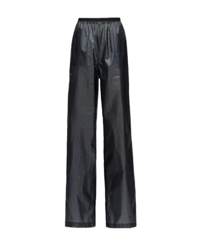 Prada Logo Baggy Casual Pants In Black