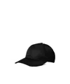 Prada Logo Baseball Cap In Nero